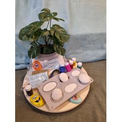 Happy stones |Knutselset| incl Gips-Mal,6 Pastel kleuren hobby verf en Gips | stenen Schilderen - Happy Stones maken - Rock Painting Pakket -